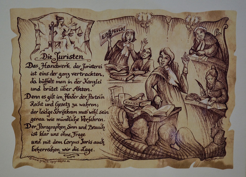 Die Juristen - Kurzgedicht und Sketch Die Juristen - Kurzgedicht und Sketch